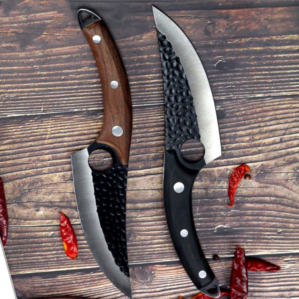 Professional Butcher Knife – Small Scimitar Boning & Meat Cutting Knife – Noor Mart