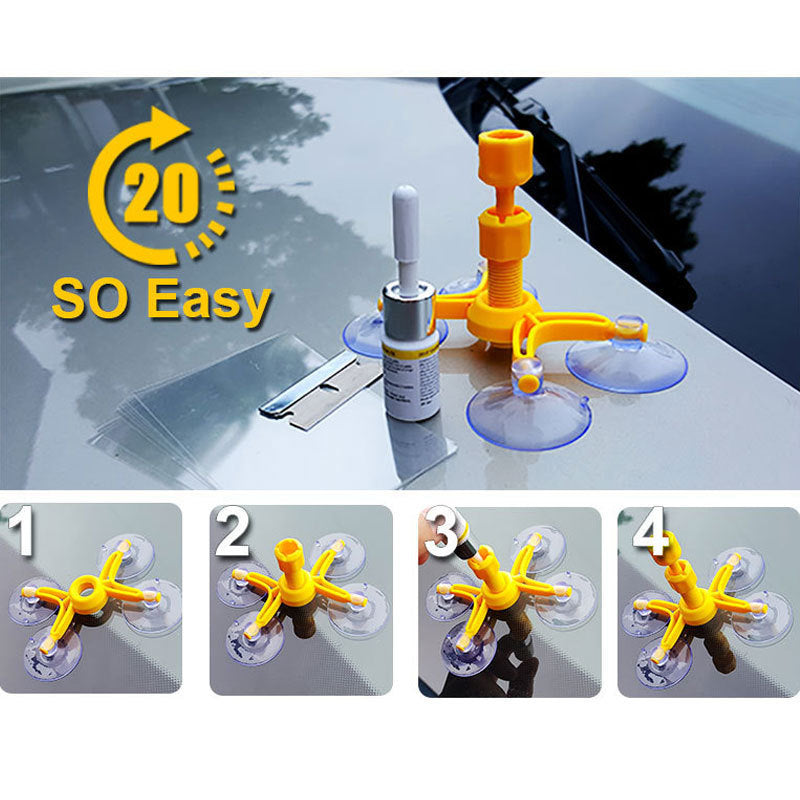 Car Window Glass Repair Kit | Scratch & Crack Restore Polishing Tool – Noor Mart