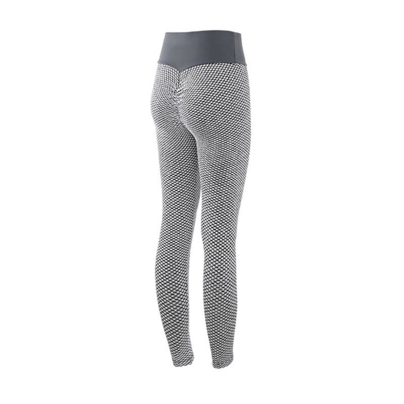 Women’s Plaid Leggings – Seamless High Waist Yoga Pants, Breathable Fitness Gym Leggings – Noor Mart