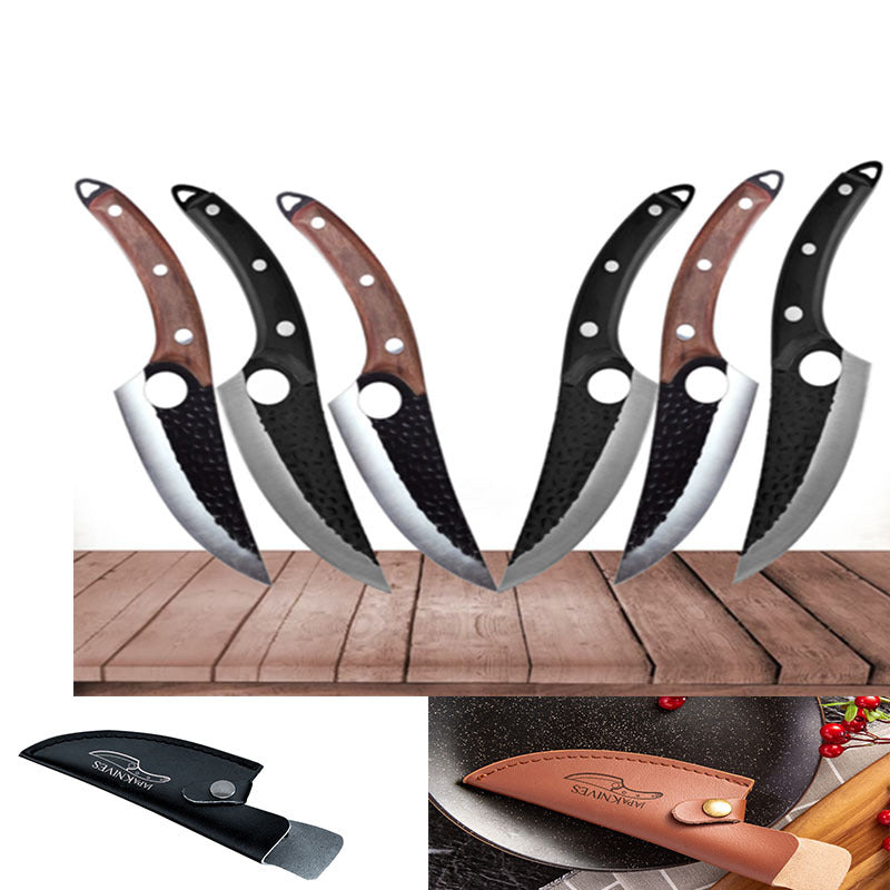 Professional Butcher Knife – Small Scimitar Boning & Meat Cutting Knife – Noor Mart