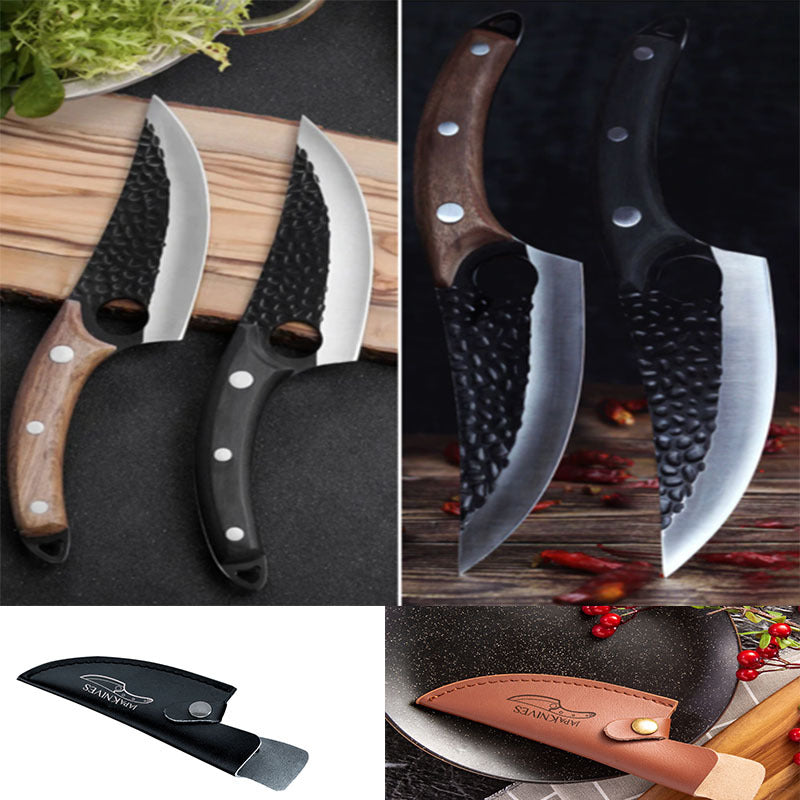 Professional Butcher Knife – Small Scimitar Boning & Meat Cutting Knife – Noor Mart