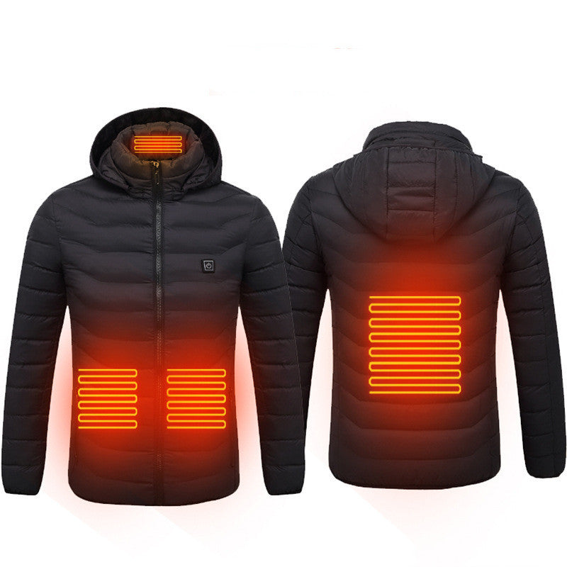 Men’s USB Heated Jacket | Winter Electric Thermal Coat with Heating Vest – Noor Mart