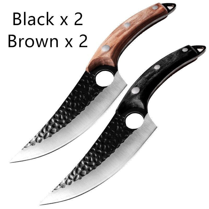 Professional Butcher Knife – Small Scimitar Boning & Meat Cutting Knife – Noor Mart