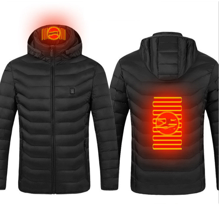Men’s USB Heated Jacket | Winter Electric Thermal Coat with Heating Vest – Noor Mart
