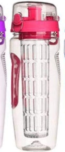 32Oz Fruit Infuser Water Bottle – BPA Free Plastic Sports Bottle with Juice Shaker & Infuser Insert – Noor Mart