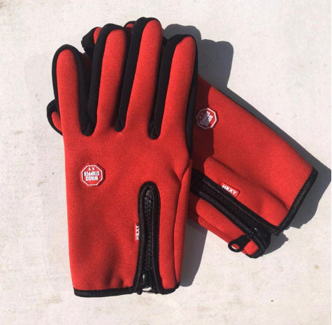 Full Finger Touch Screen Ski Gloves | Winter Zipper Waterproof Gloves – Noor Mart