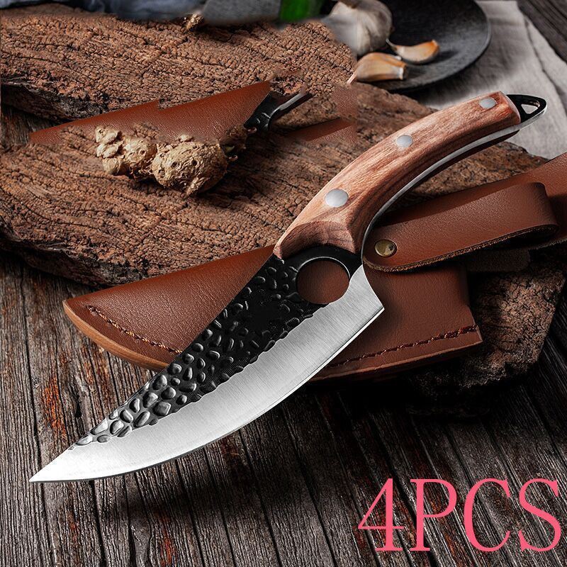 Professional Butcher Knife – Small Scimitar Boning & Meat Cutting Knife – Noor Mart