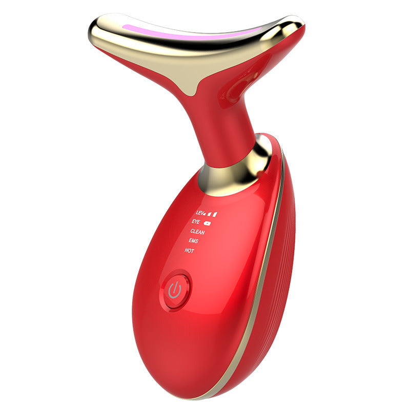 EMS Thermal Neck Lifting & Tightening Massager – Electric Microcurrent Wrinkle Remover Device – Noor Mart