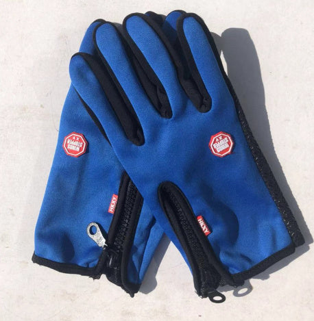 Full Finger Touch Screen Ski Gloves | Winter Zipper Waterproof Gloves – Noor Mart