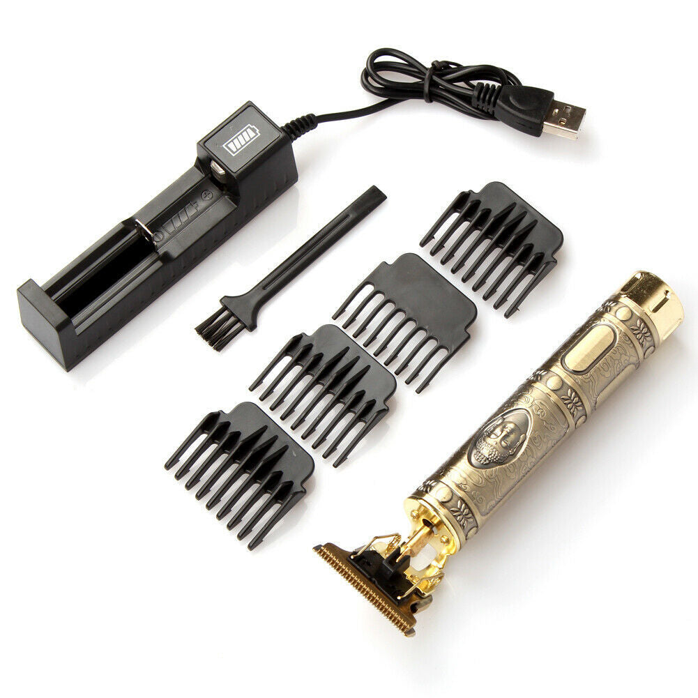 USB Electric Hair Clippers & Beard Trimmer – Rechargeable Professional Hair Cutting Machine for Men – Noor Mart