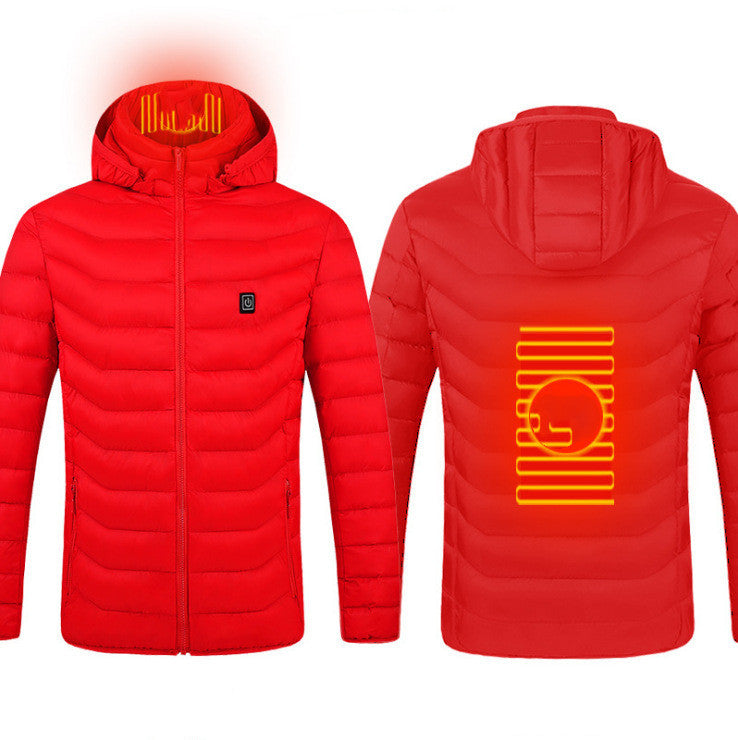 Men’s USB Heated Jacket | Winter Electric Thermal Coat with Heating Vest – Noor Mart