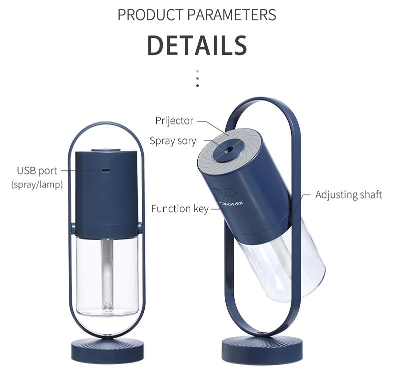 USB Polymer Mist Humidifier | Quiet Portable Air Diffuser for Home, Car & Office – Noor Mart