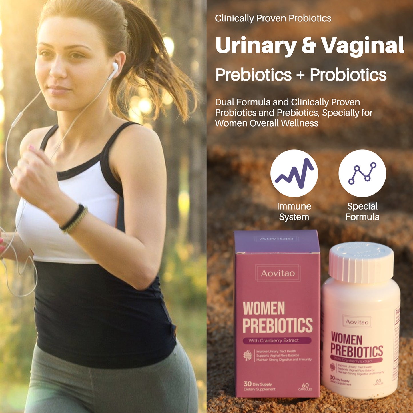 Women’s Vaginal Probiotics – 60 Billion CFU with Prebiotics | pH Balance, Gut & Urinary Tract Support – Noor Mart
