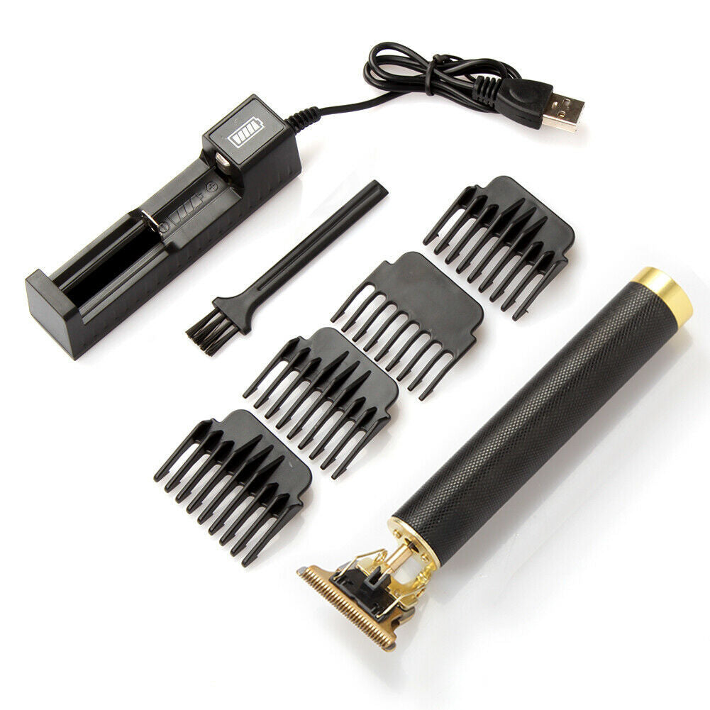 USB Electric Hair Clippers & Beard Trimmer – Rechargeable Professional Hair Cutting Machine for Men – Noor Mart