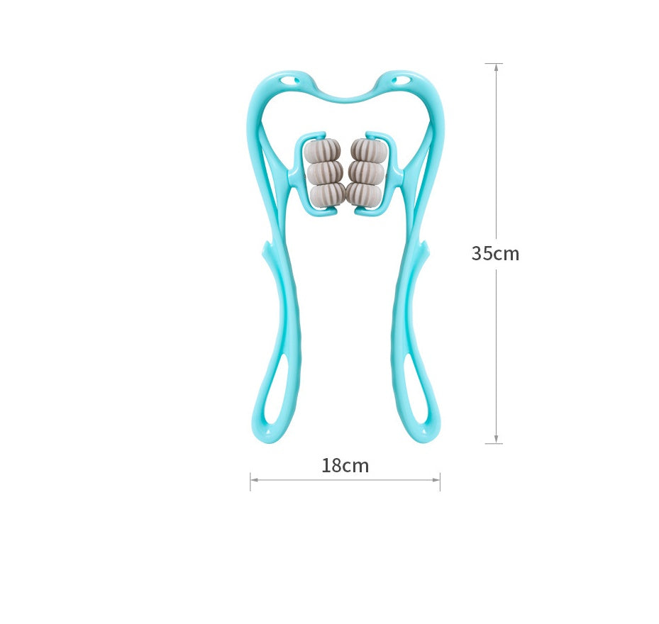 Six-Wheel Manual Neck Massager | Multifunctional Roller Massage Tool – Noor Mart