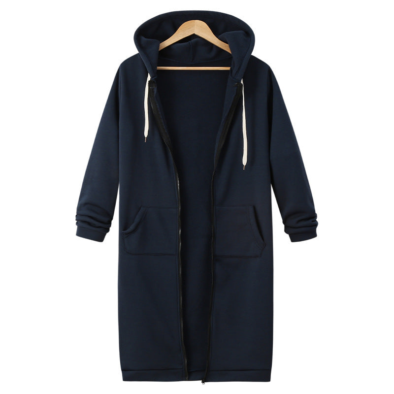 Hooded Long Sleeve Sweater – Women’s Fleece Long Jacket, Winter Warm Casual Outerwear – Noor Mart