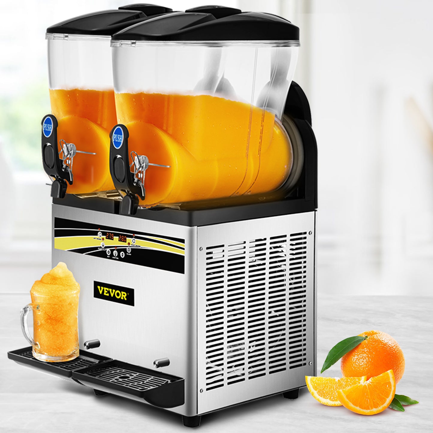 VEVOR Margarita Machine 15L x2 Tank – Commercial Slushy & Smoothie Drink Maker for Bars, Restaurants, Cafes, Supermarkets & Home – Noor Mart