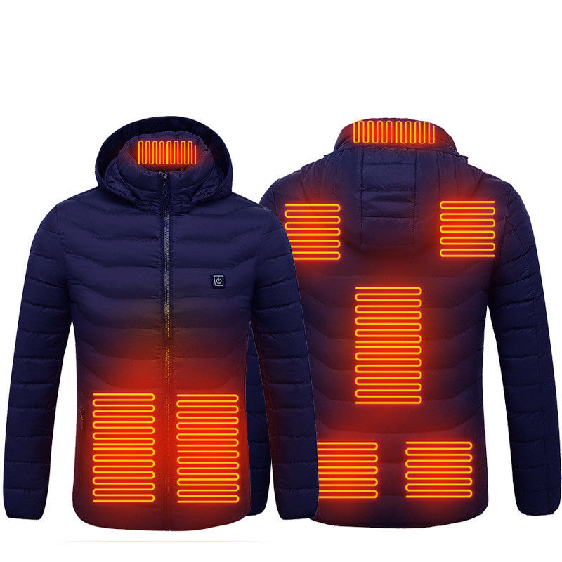 Men’s USB Heated Jacket | Winter Electric Thermal Coat with Heating Vest – Noor Mart