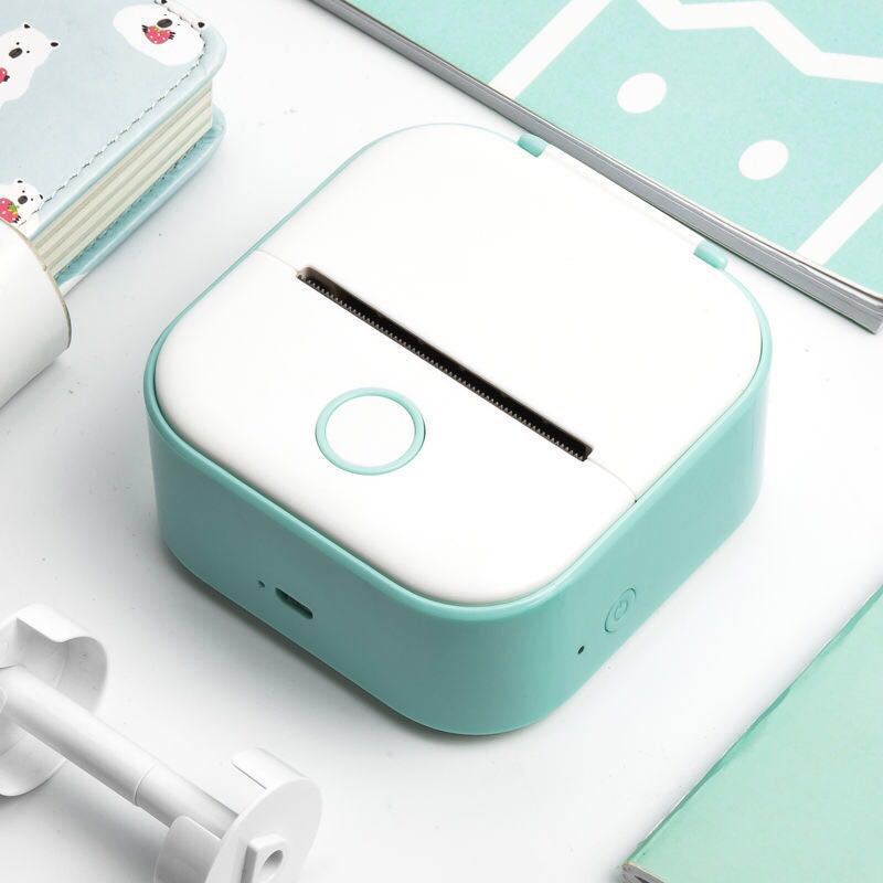 Portable Mini Thermal Label Printer Home Photo Printer Student Wrong Question Printer Bluetooth-compatible Mini Label Printer Price Tag – Noor Mart