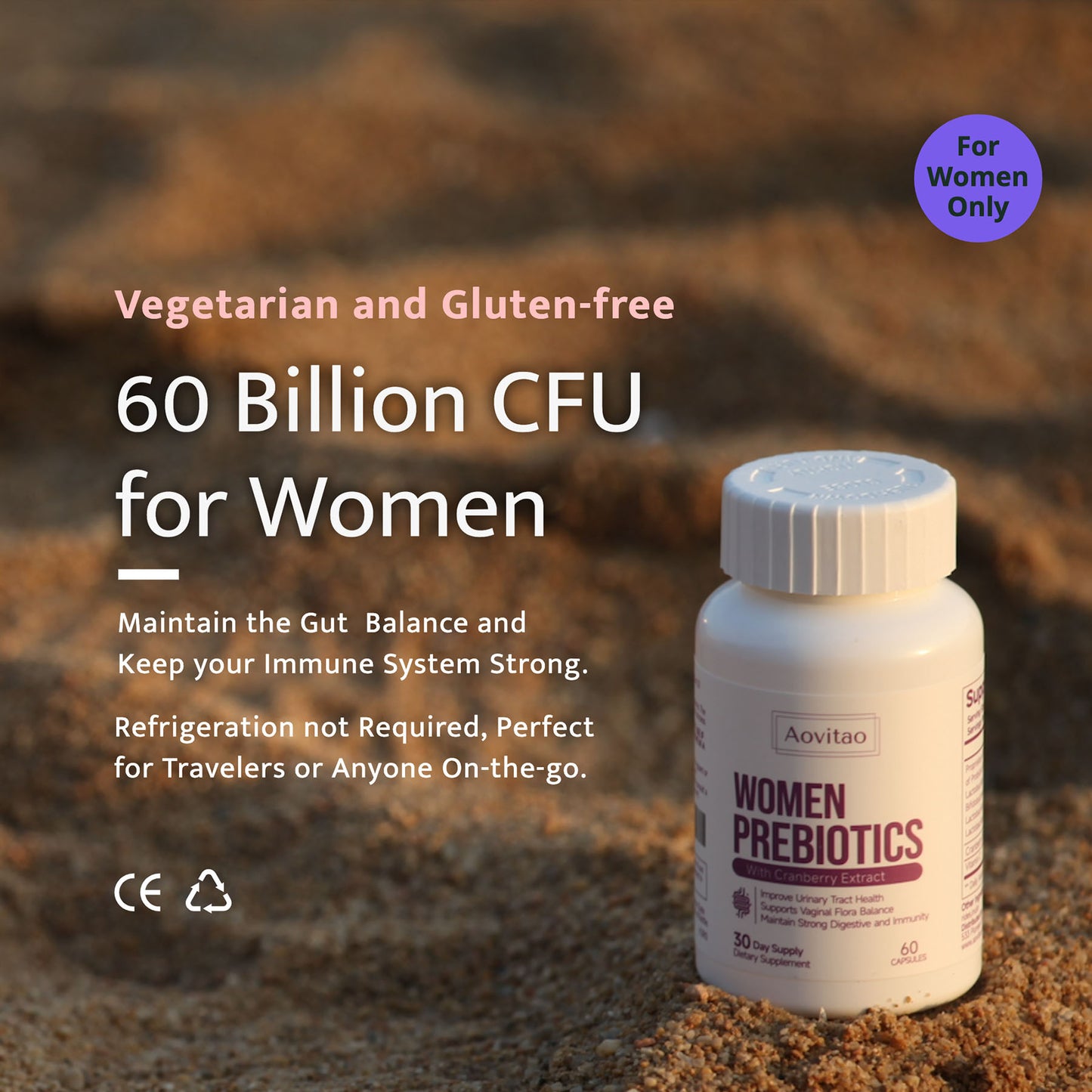 Women’s Vaginal Probiotics – 60 Billion CFU with Prebiotics | pH Balance, Gut & Urinary Tract Support – Noor Mart