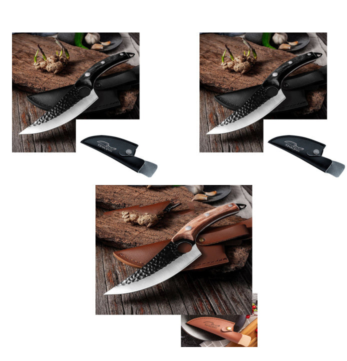 Professional Butcher Knife – Small Scimitar Boning & Meat Cutting Knife – Noor Mart