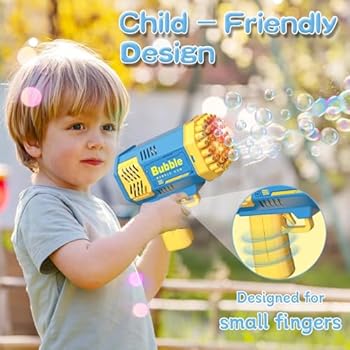 Magical Bubble Gun for Kids – 80 Holes Automatic Bubble Shooter