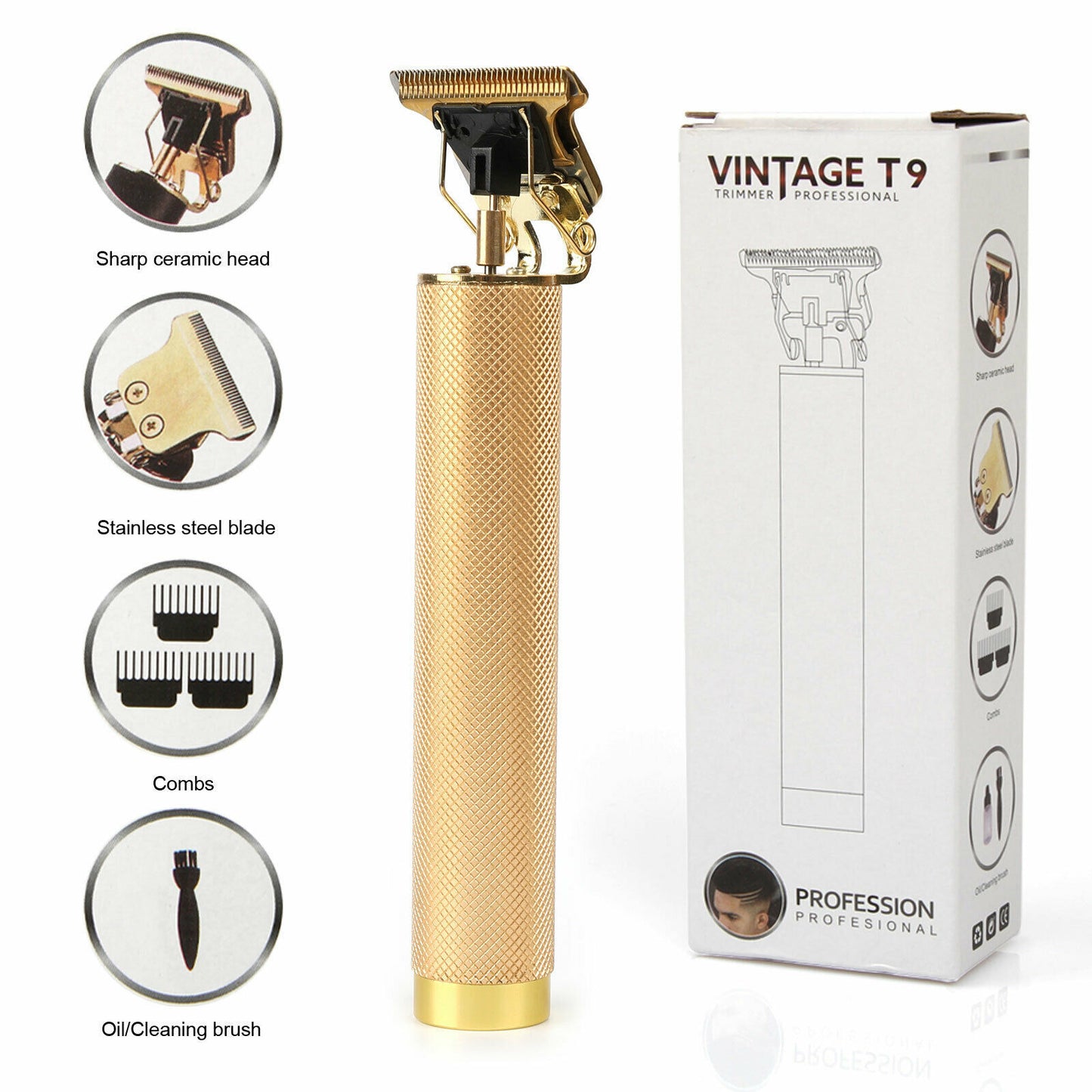 USB Electric Hair Clippers & Beard Trimmer – Rechargeable Professional Hair Cutting Machine for Men – Noor Mart