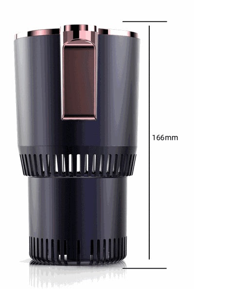 2-in-1 Car Heating & Cooling Cup with Digital Temperature Display – 12V Smart Cup Holder Mini Car Refrigerator – Noor Mart