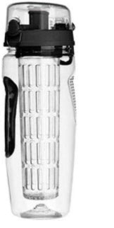 32Oz Fruit Infuser Water Bottle – BPA Free Plastic Sports Bottle with Juice Shaker & Infuser Insert – Noor Mart