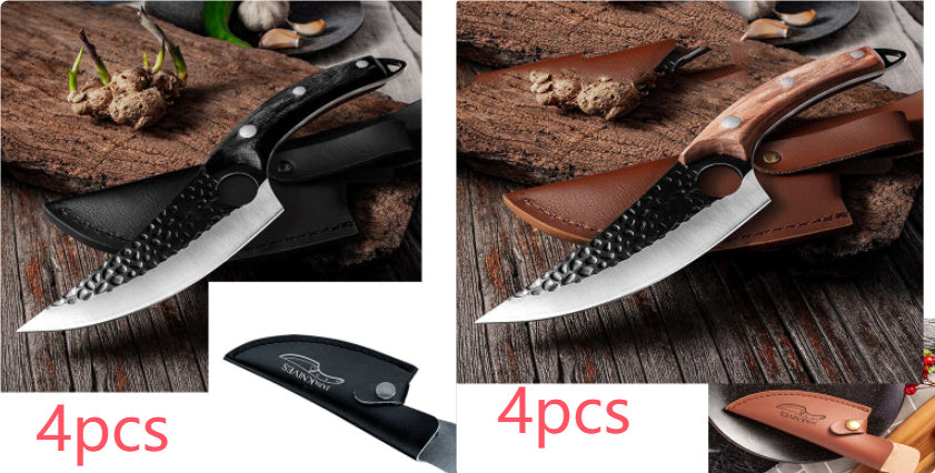 Professional Butcher Knife – Small Scimitar Boning & Meat Cutting Knife – Noor Mart