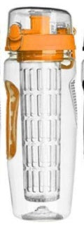 32Oz Fruit Infuser Water Bottle – BPA Free Plastic Sports Bottle with Juice Shaker & Infuser Insert – Noor Mart