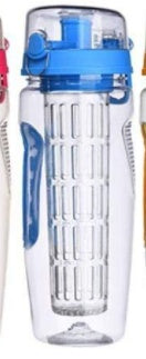 32Oz Fruit Infuser Water Bottle – BPA Free Plastic Sports Bottle with Juice Shaker & Infuser Insert – Noor Mart