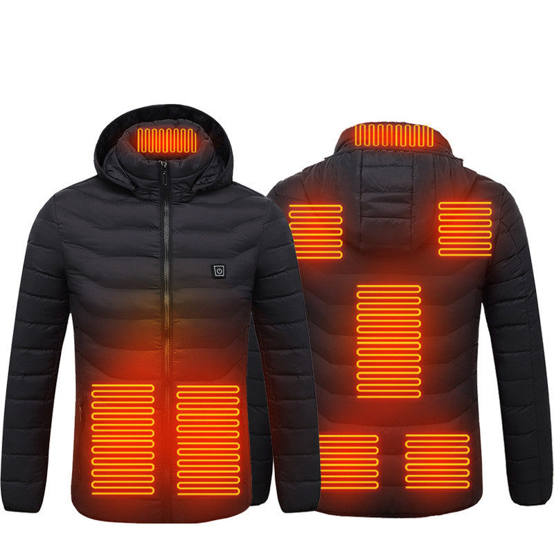 Men’s USB Heated Jacket | Winter Electric Thermal Coat with Heating Vest – Noor Mart