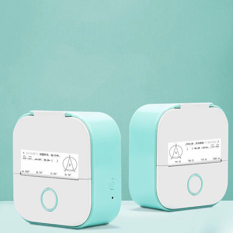 Portable Mini Thermal Label Printer Home Photo Printer Student Wrong Question Printer Bluetooth-compatible Mini Label Printer Price Tag – Noor Mart