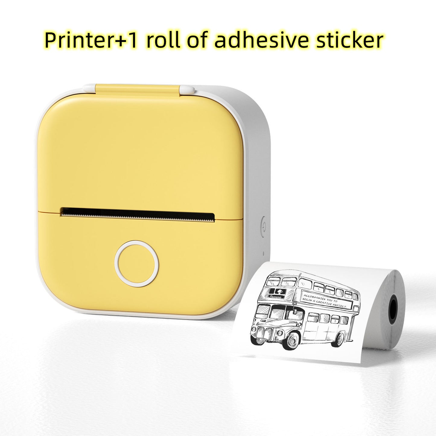 Portable Mini Thermal Label Printer Home Photo Printer Student Wrong Question Printer Bluetooth-compatible Mini Label Printer Price Tag – Noor Mart