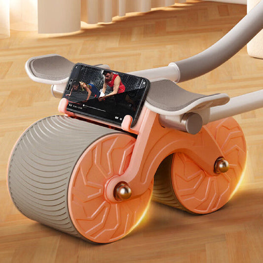 Abdominal Wheel with Automatic Rebound | Belly Contracting & Core Rolling Exercise – Noor Mart