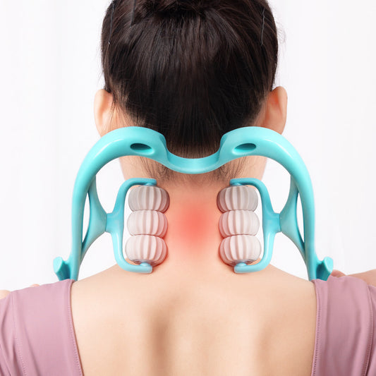 Six-Wheel Manual Neck Massager | Multifunctional Roller Massage Tool – Noor Mart