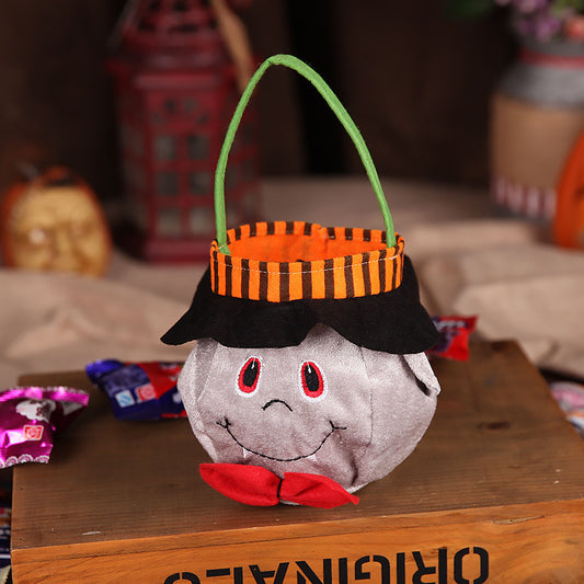 Cute Halloween Candy Bag Halloween Pumpkin Pattern Portable Handbag Cosplay Props Gift Basket Kids Gifts – Noor Mart