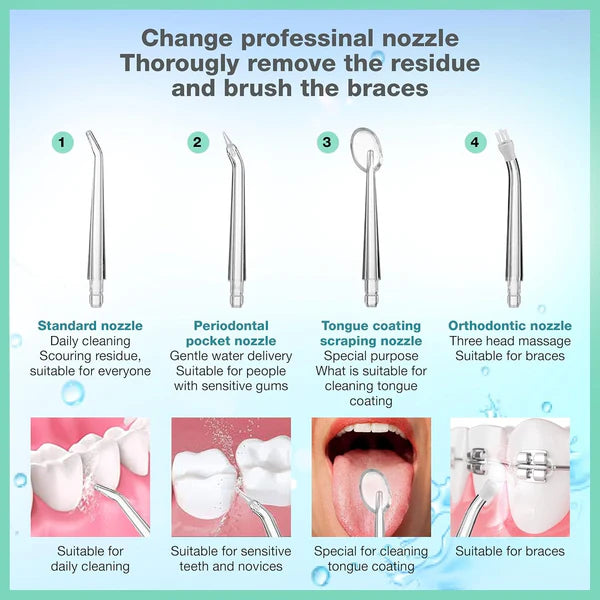 Water Flosser – Portable Dental Oral Irrigator - خيط الاسنان المائي