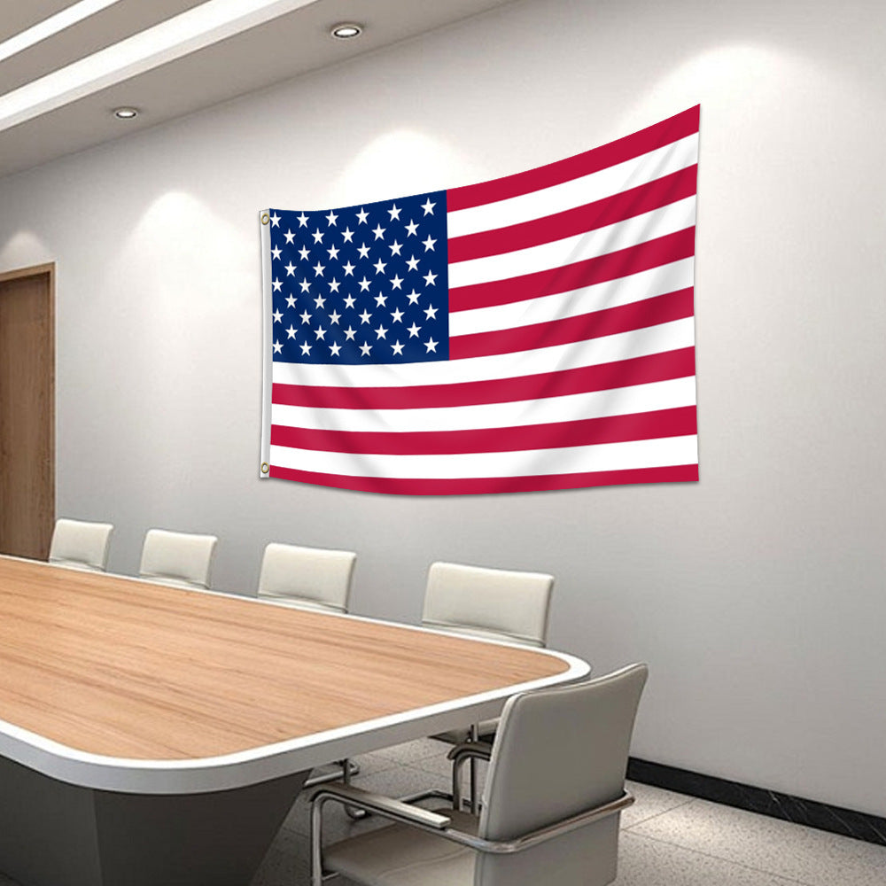 2 X 3 FT American Flag US USA National Double Sided Polyester Brass Grommets 60x90cm Flag – Noor Mart