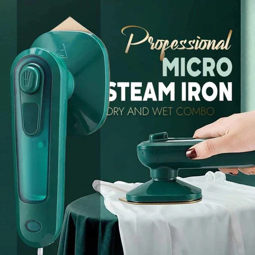 Handheld Portable Steam Iron – Compact Garment Steamer for Home & Travel - مكواة بخار محمولة باليد