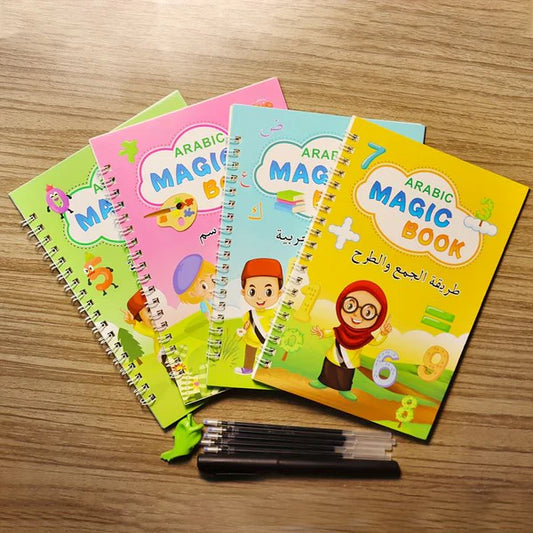 Magic Book for Kids – Reusable Drawing & Learning Practice Copybook - الكتاب السحري