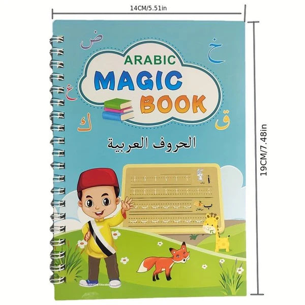 Magic Book for Kids – Reusable Drawing & Learning Practice Copybook - الكتاب السحري