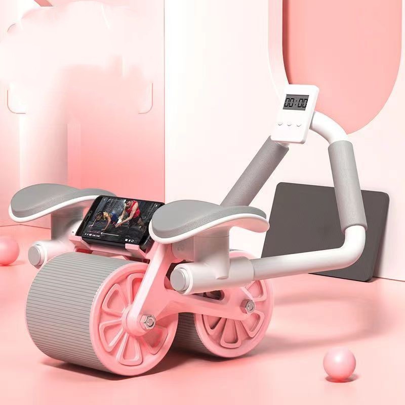 Abdominal Wheel with Automatic Rebound & Elbow Support | AB Roller Fitness Equipment for Men & Women – Noor Mart