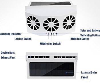 Solar Car Ventilation Fan – Fresh Air, No Battery Needed