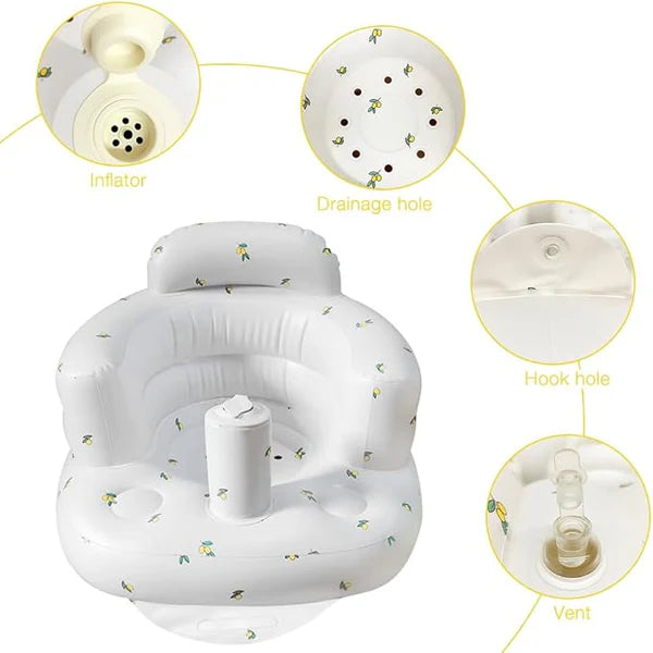 Baby Inflatable Seat – Portable Infant Support Chair - مقعد قابل للنفخ للأطفال