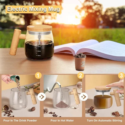 Electric Mixing Kettle – Multi-Function Hot Beverage & Milk Mixer