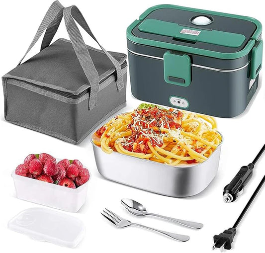 Electric Lunch Box – Portable Heated Food Container for Home & Office - صندوق الغداء الكهربائي