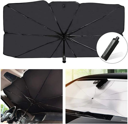 Car Umbrella – Foldable Sun & Rain Protection for Vehicles – مظلة سيارة