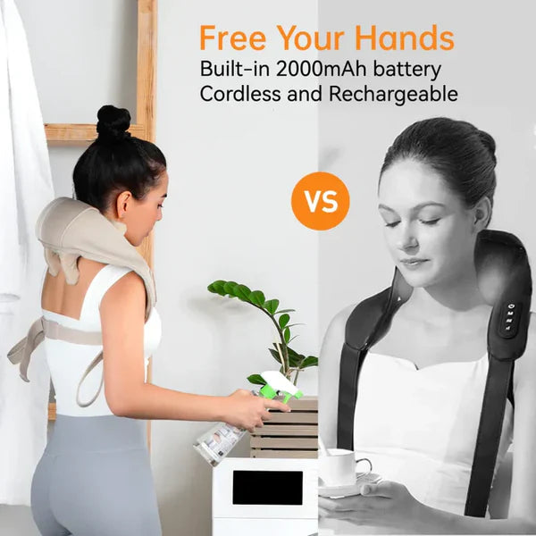 Kneading Massager – Electric Shoulder & Neck Massager with Heat – مدلك عجن للكتف والرقبة